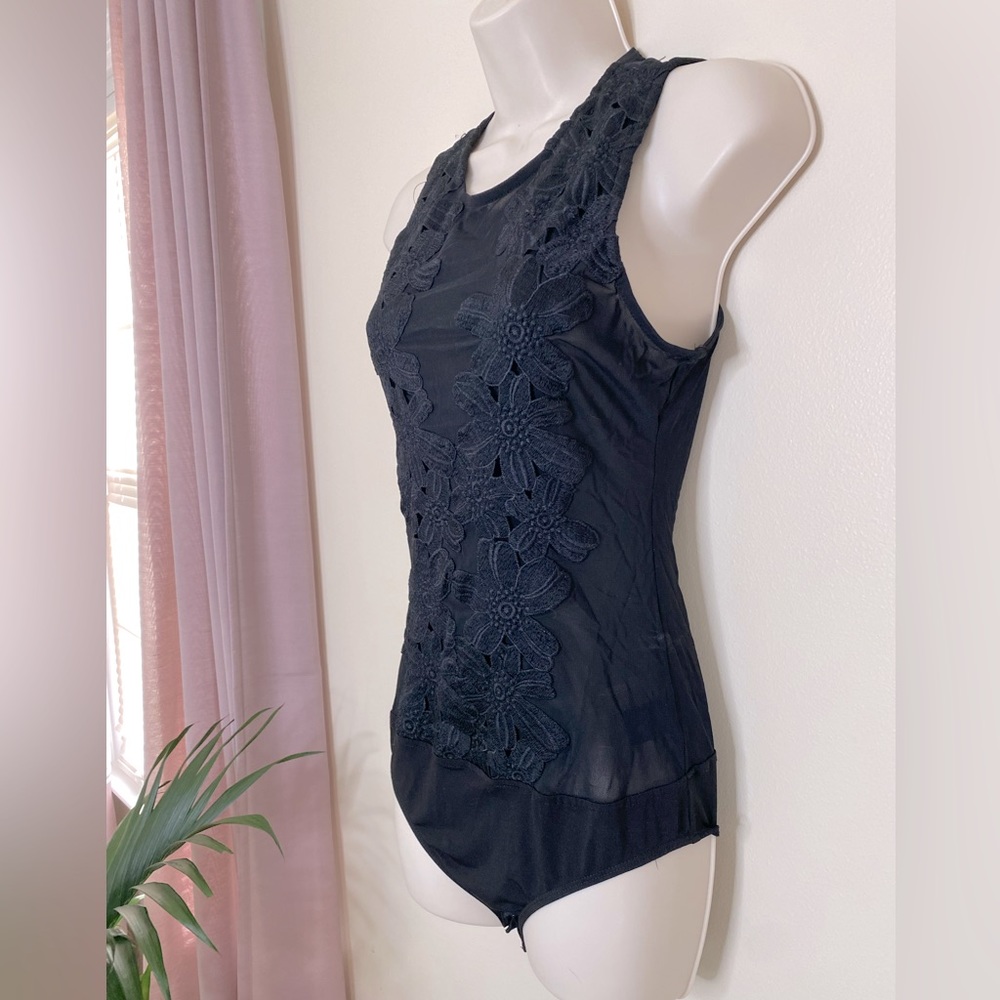 Mesh detail bodysuit